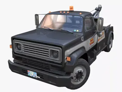 Holmes wrecker truck Low-poly 3D model