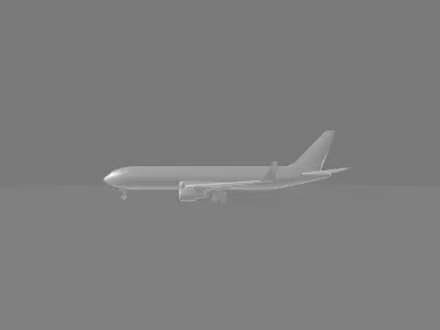 Boeing 767 Free low-poly 3D model