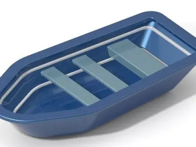 Classic Fishing Boat 3D print model