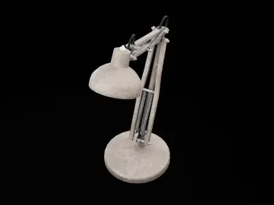 Old Desk Lamp Low-poly 3D model