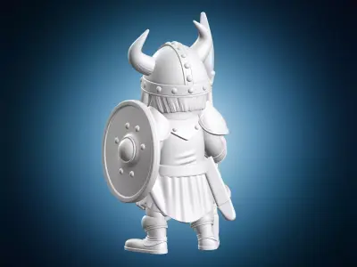 Viking Warrior Miniature 3D print model