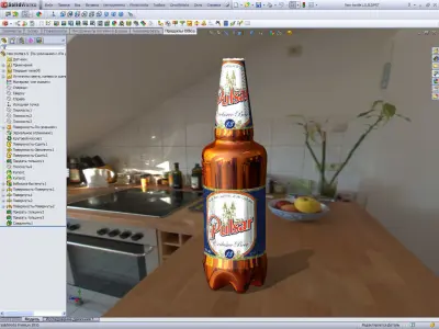 Beer bottle 1 5 l Free 3D model