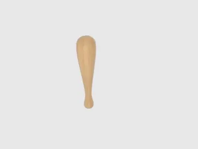 Wood Club  Low-poly 3D model