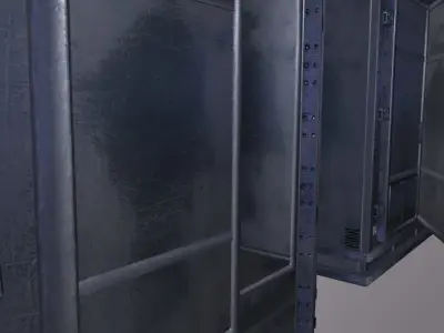 Freezer Low-poly 3D model purchase