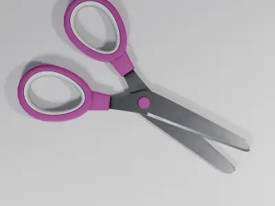 Scissors Kid Low-poly 3D model