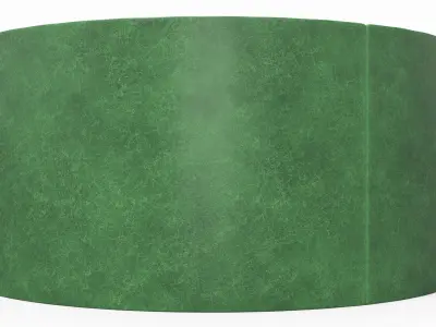 Curved Restaurant Booth Sofa with Wood Panel 3D model