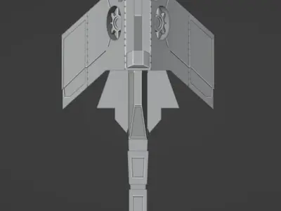 Spacecraft star wars weapon Free 3D model