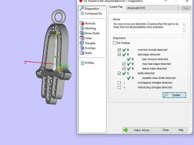 Fatima hand pendant-bracelet-part 3D print model