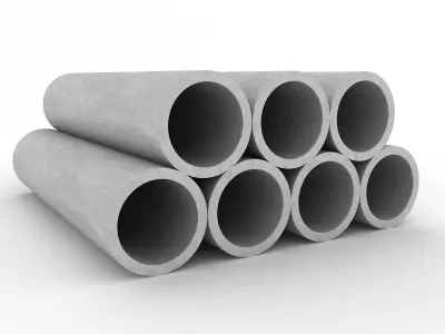 Concrete Pipes 3D model purchase