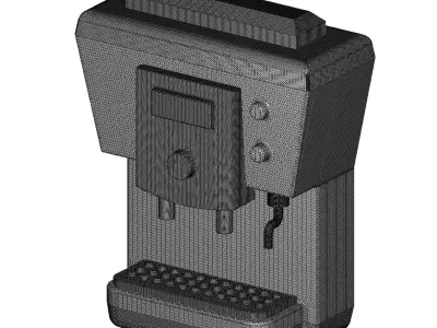 Plastic Coffee Maker Machinery Toy 3D model