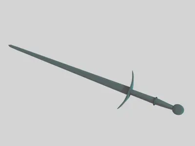 Sword 3d model with texture 3D model