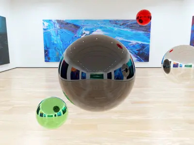HDRI - Art Museum Gallery Interior 1c Texture