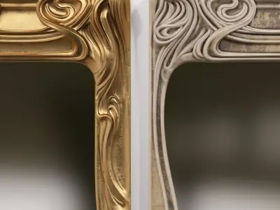 Art Nouveau Mirror 3D 3D model purchase