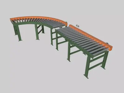 Chain Driven Live Conveyor Low-poly 3D model