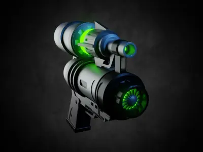 Scifi Gun 3D model buy