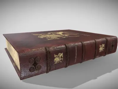 Fantasy Book Low-poly 3D model