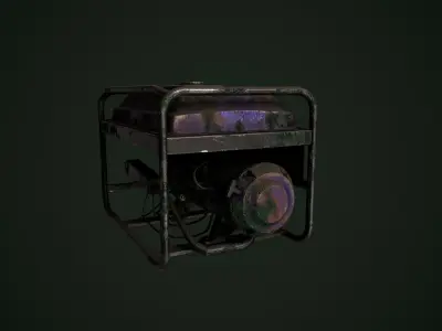 Old generator Free low-poly 3D model