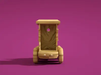 Train kids toy Low-poly 3D model