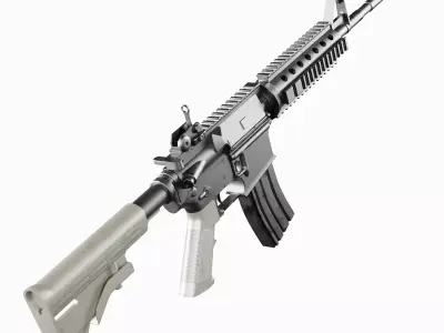 M4A1 Assault Rifle PBR Low-poly 3D model