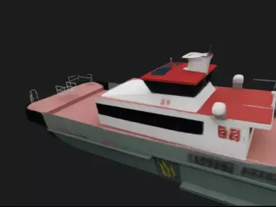 Wind Farm Support Vessel 3D model