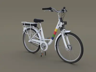 Electric City Bicycle 3D model