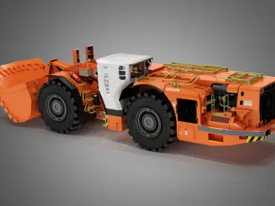 Underground Mining Loader LH621i 3D model