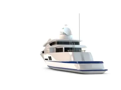 Yacth - Ship - Boat 3D model