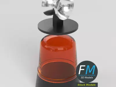 Rotating Beacon Light 1 3D model