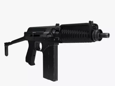 Compact assault rifle 9A91 3D model
