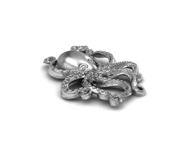 Octopus Pendant or Part to use 3D print model
