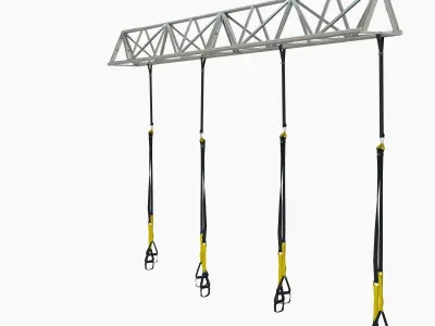 TRX Gym sport system fitness 3D model