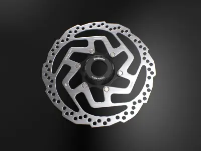 MTB Disc Brake Rotor Low-poly 3D model