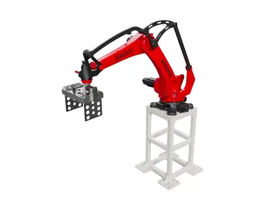 Industrial robotic arm 3D model get