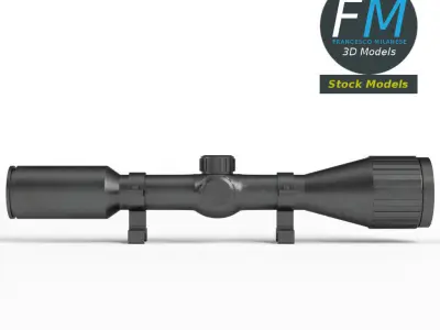 Rifle scope 3D model purchase