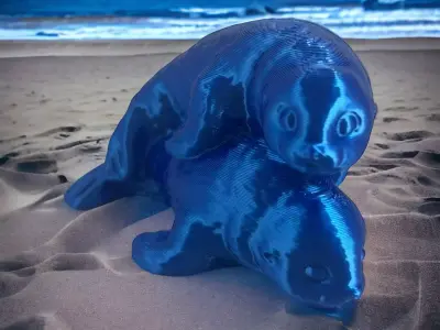 OTARIES HUGGING Free 3D print model