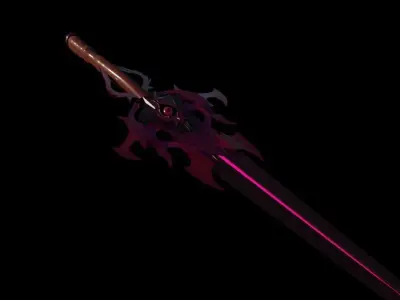 Claymore sword Low-poly 3D model buy