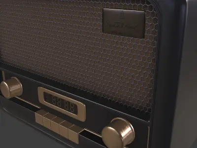 radio 3D model purchase
