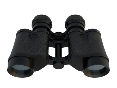 Binocular Super extrem 8x30 Low-poly 3D model