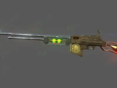 Steampunk Browning Automatic Rifle M1918 3D model