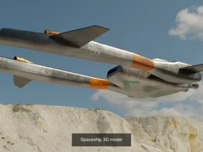 Spaceship fighter jet 3D Model Collection
