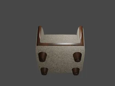 High Poly Tweed Fabric 3d Asset Fully Textured PBR Materials 3D model