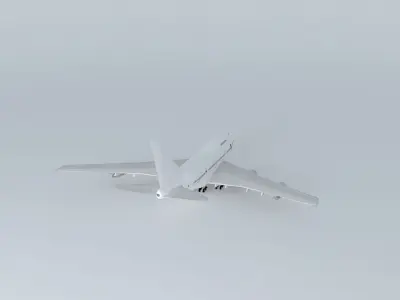 Template Boeing 747SP PW; Superfix4 Free 3D model