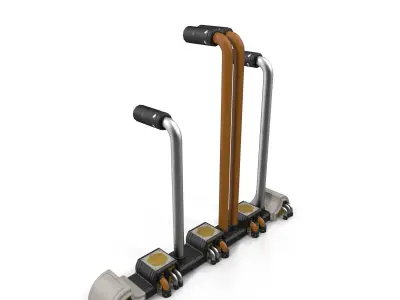 Pipes pair of electric scooters 3D model