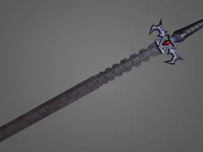 Kaos Larp Sword  Low-poly 3D model