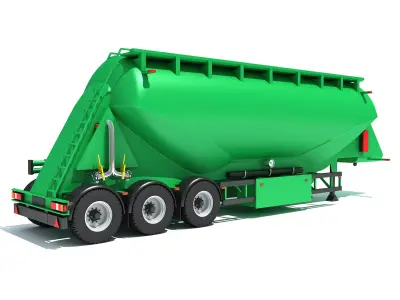 Silo Trailer 3D model
