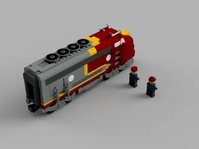LEGO SANTA FE SUPER CHIEF 10020 3D print model