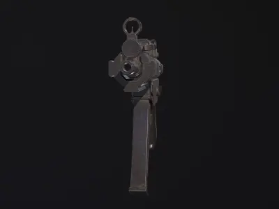 Weapon - Gun - SMG - MP5K Low-poly 3D model
