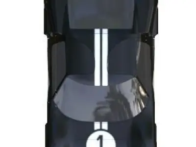 Ford GT40 Free low-poly 3D model