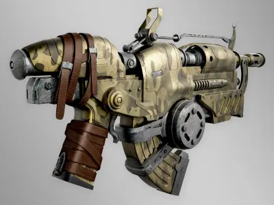  Weapon 3d Asset model lowpoly Low-poly 3D model