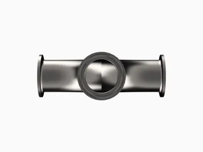 Sanitary Double Elbow 3D model